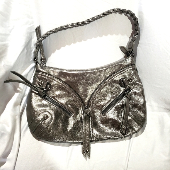 Kate Landry metalic shoulder purse - Picture 1 of 5